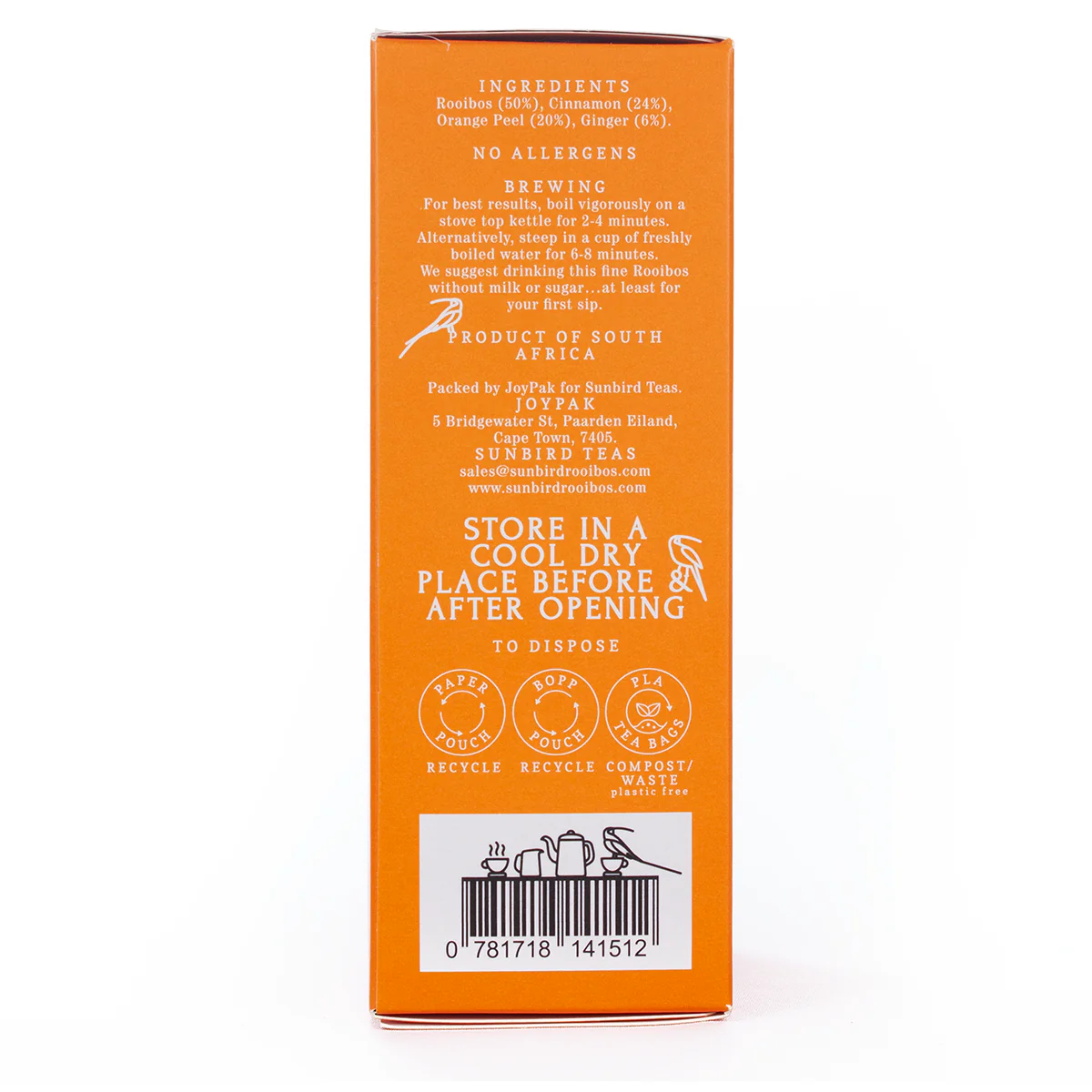 Sunbird - Tea Spiced Orange Rooibos Superior 50g - Image 3