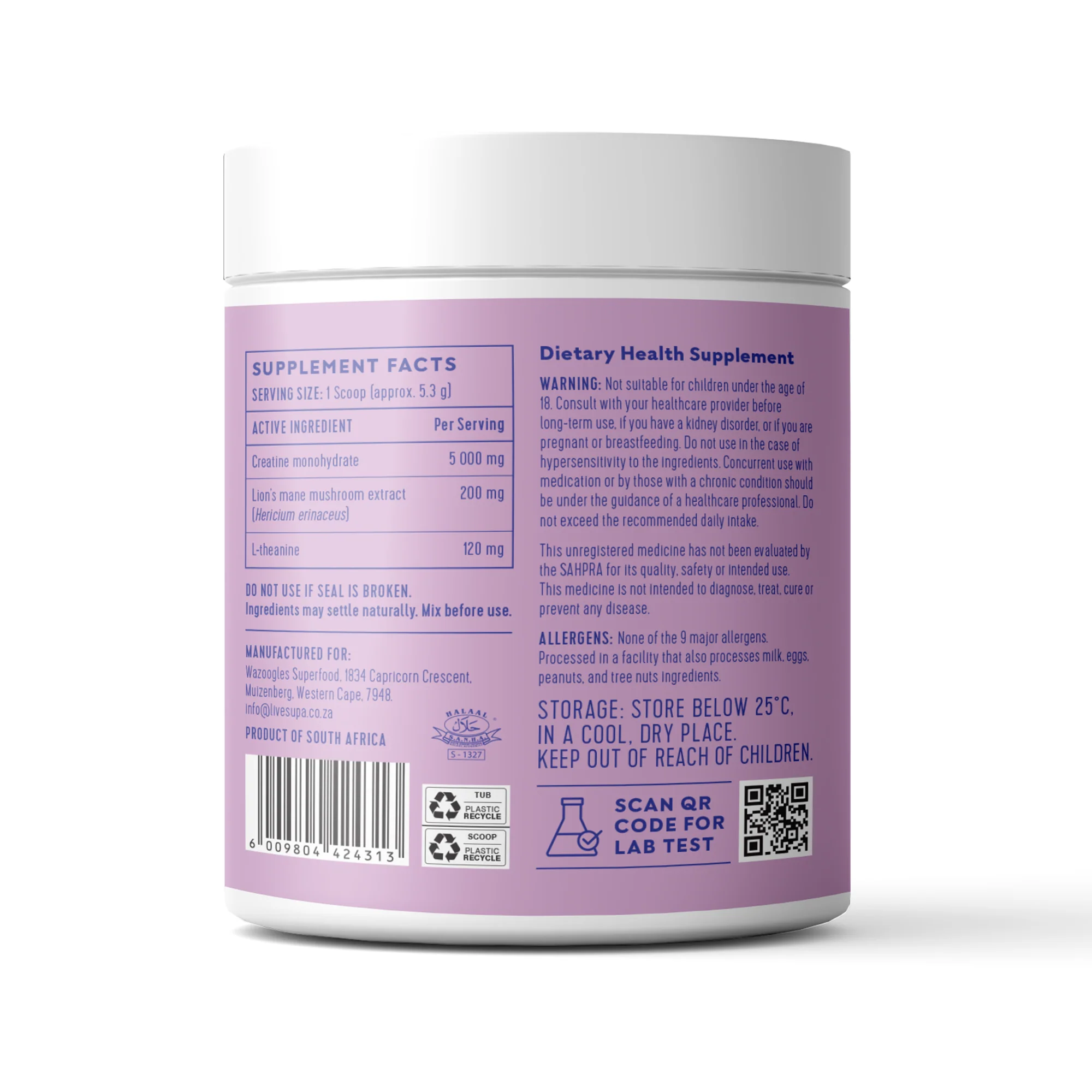 Supa - Creatine Focus Unflavoured 200g - Image 2