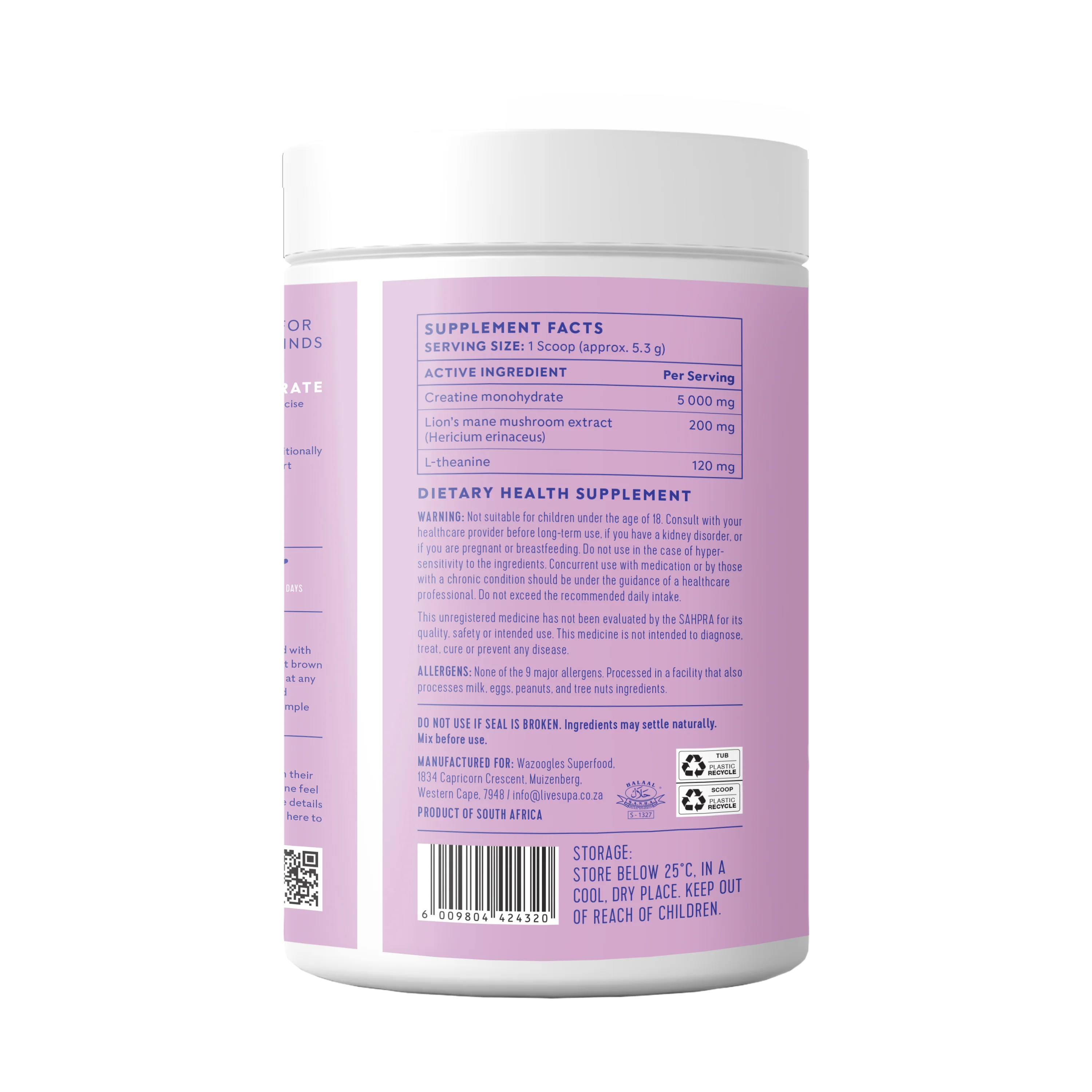 Supa - Creatine Focus Unflavoured 450g - Image 2