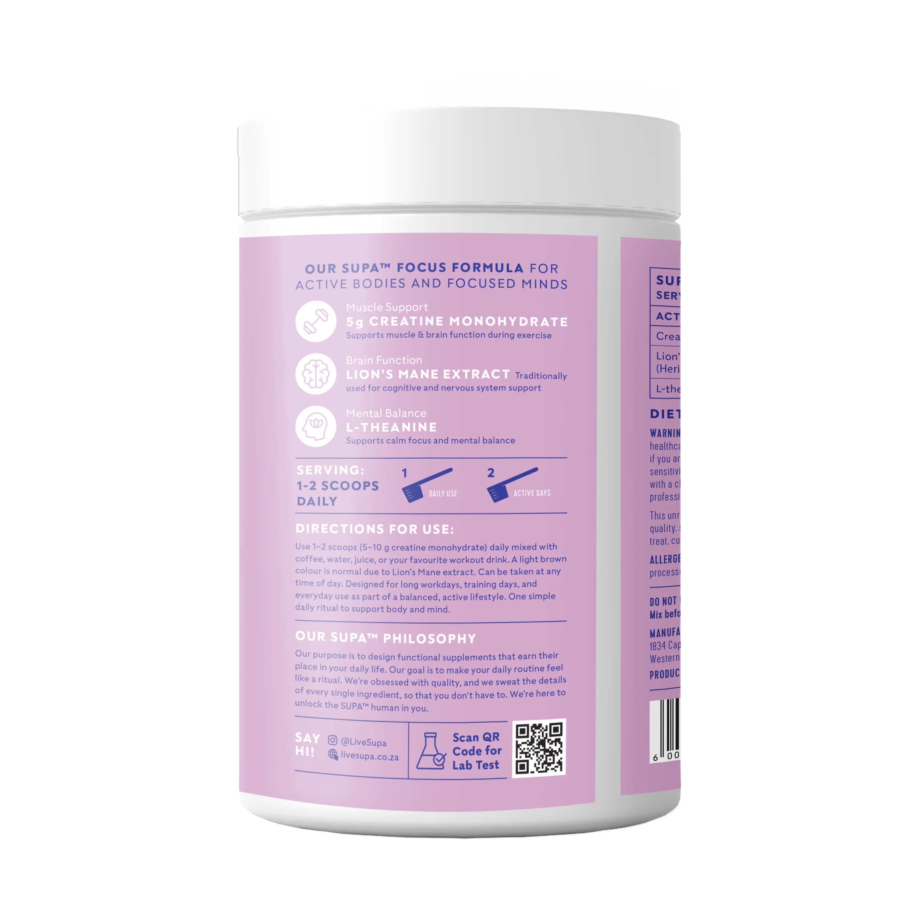 Supa - Creatine Focus Unflavoured 450g - Image 3