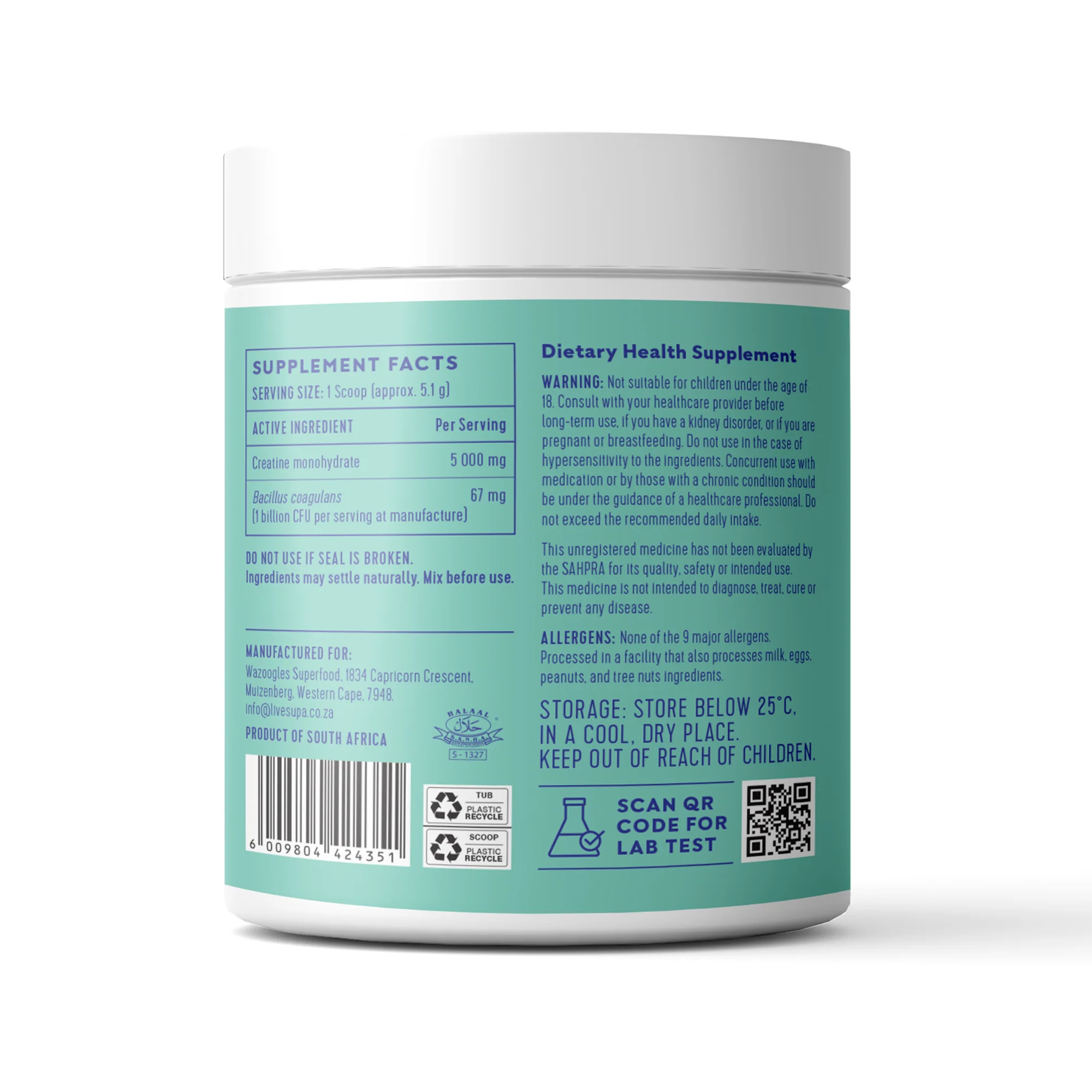 Supa - Creatine Gut Unflavoured 200g - Image 2