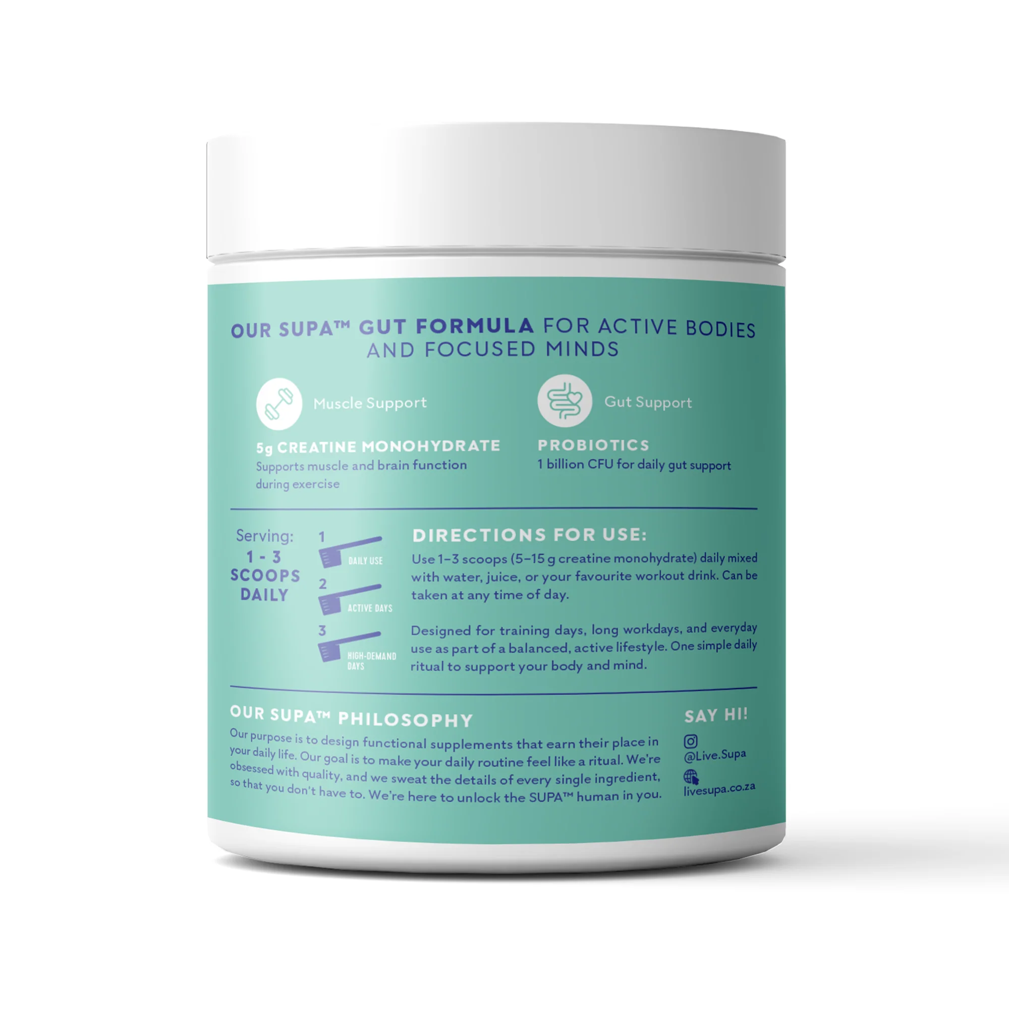 Supa - Creatine Gut Unflavoured 200g - Image 3