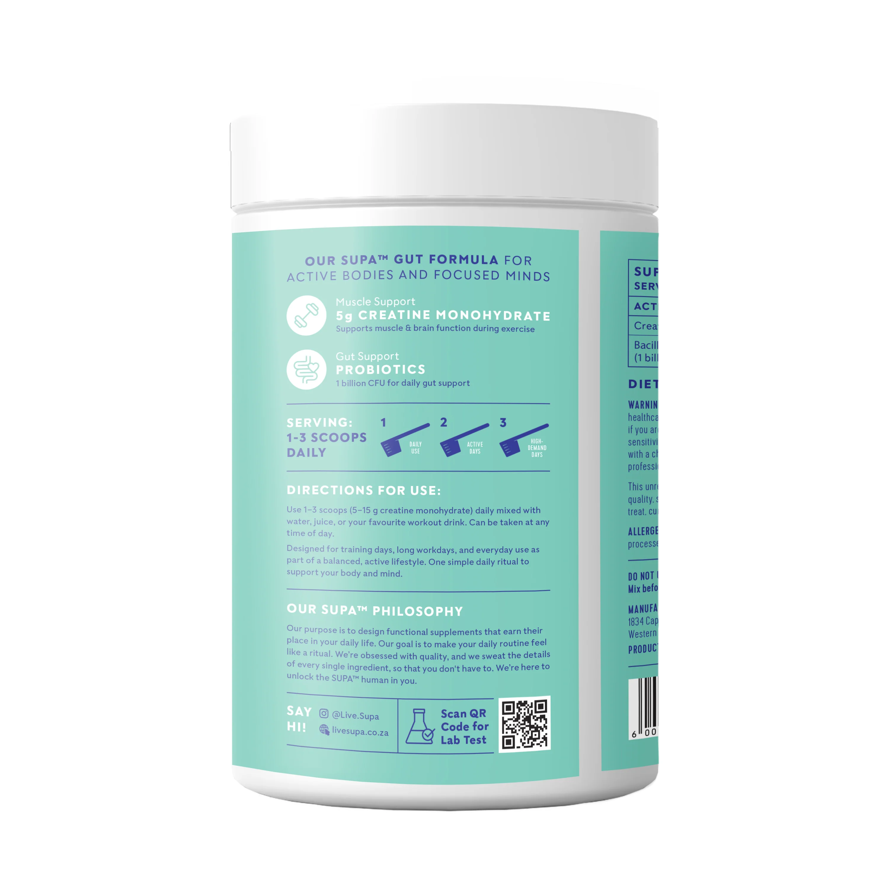 Supa - Creatine Gut Unflavoured 450g - Image 3