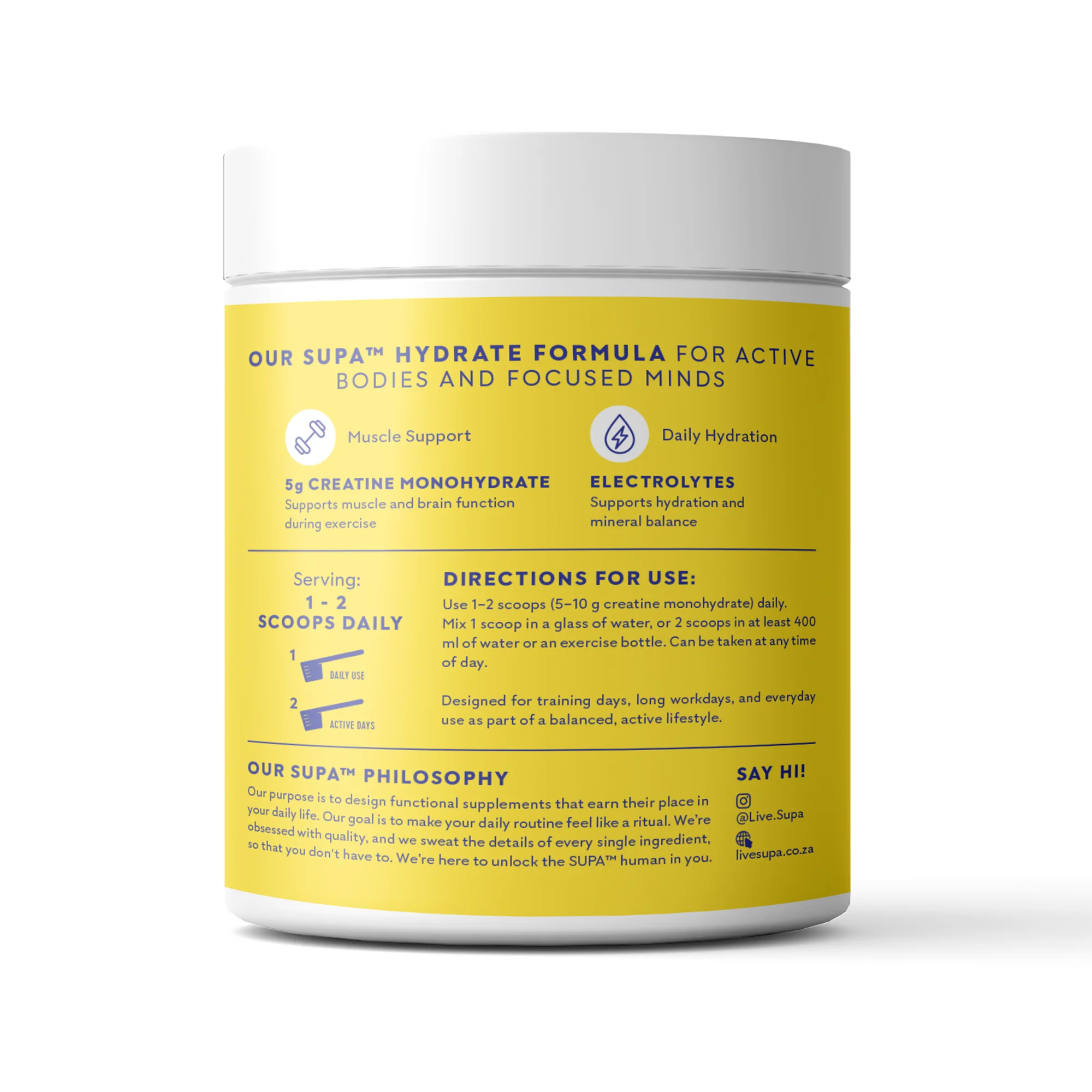 Supa - Creatine Hydrate Citrus Flavour 200g - Image 3