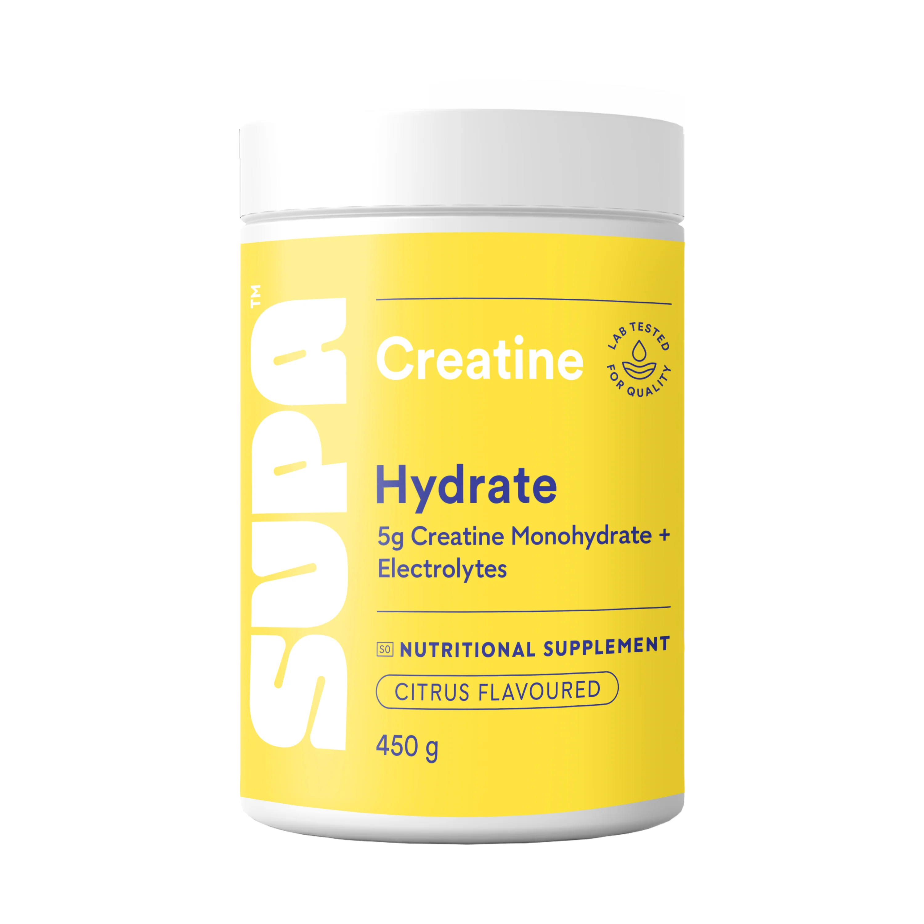 Supa - Creatine Hydrate Citrus Flavour 450g