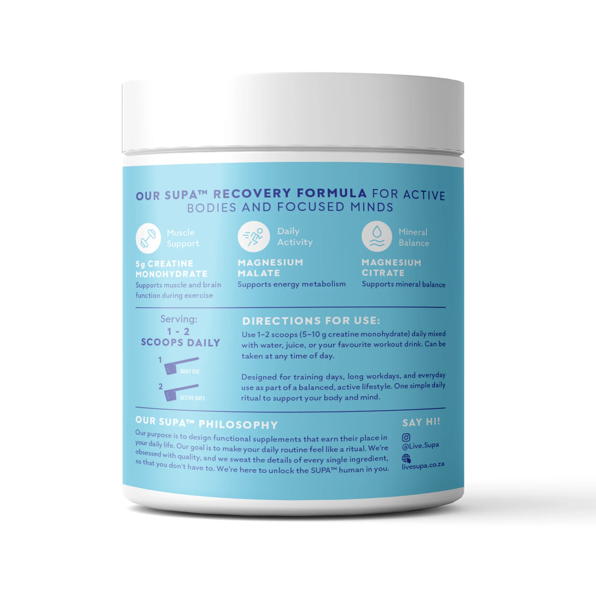 Supa - Creatine Recovery Unflavoured 200g - Image 3