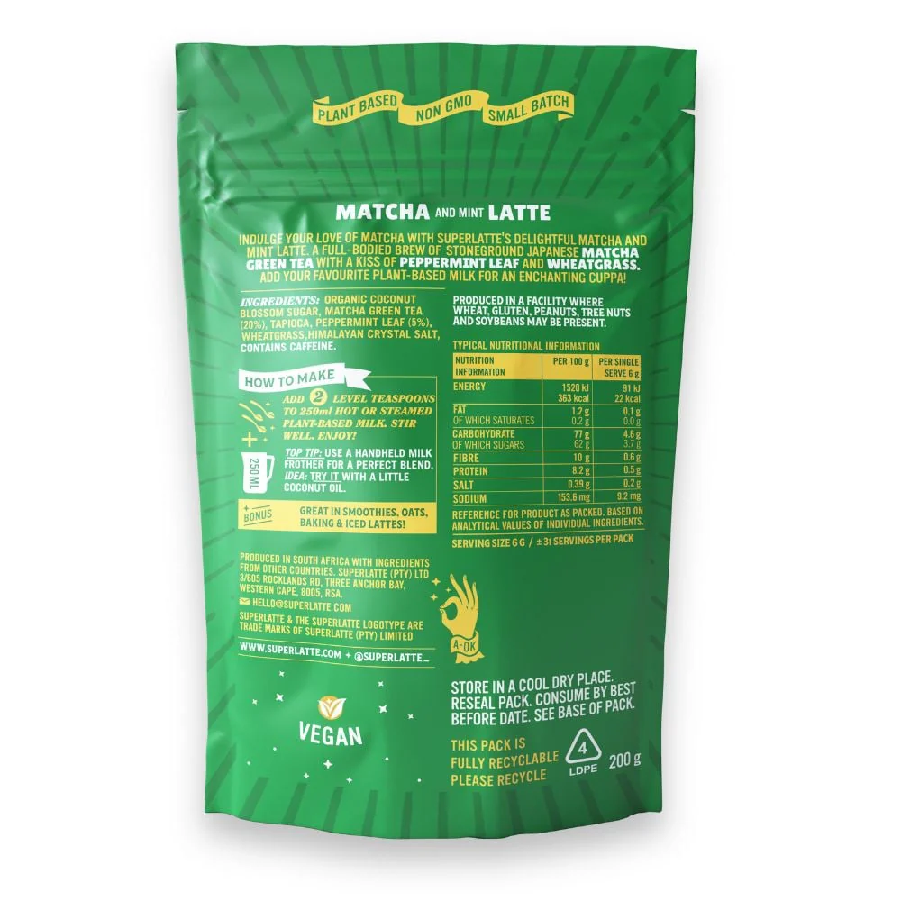 Superlatte - Latte Matcha Mint 200g - Image 2