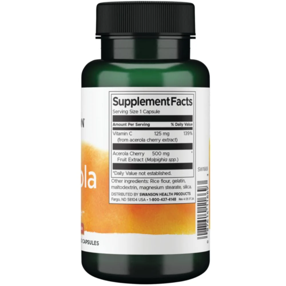 Swanson - Acerola 500mg 60s - Image 2