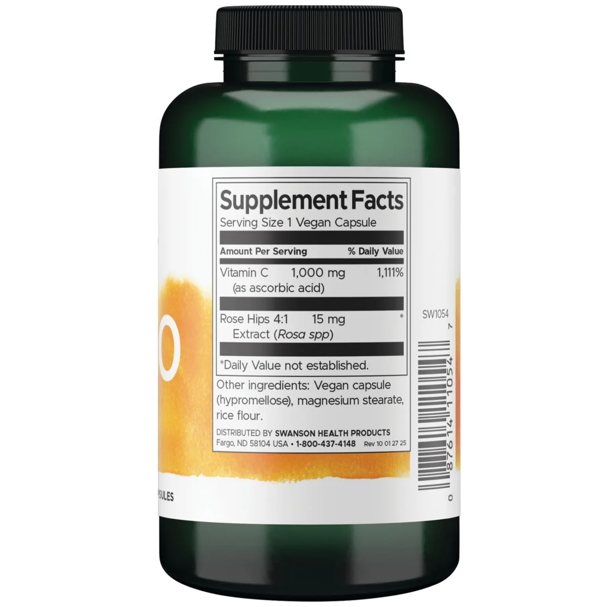 Swanson - C-1000 Vitamin C with Rose Hip 90s - Image 2