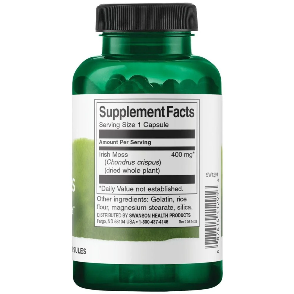 Swanson - Full Spectrum Irish Moss 400 mg 60s - Image 2