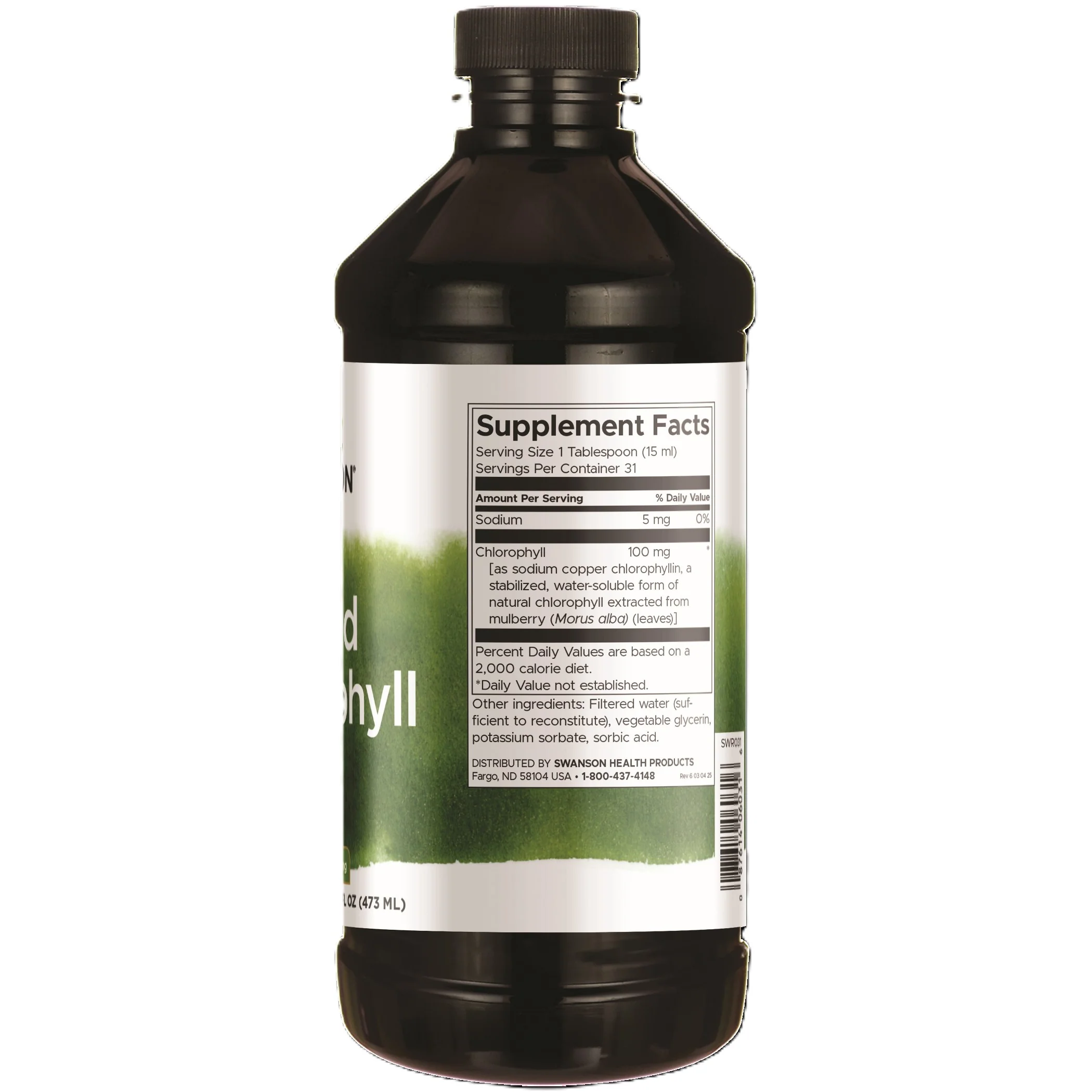 Swanson - Liquid Chlorophyll 100 mg 473ml - Image 2