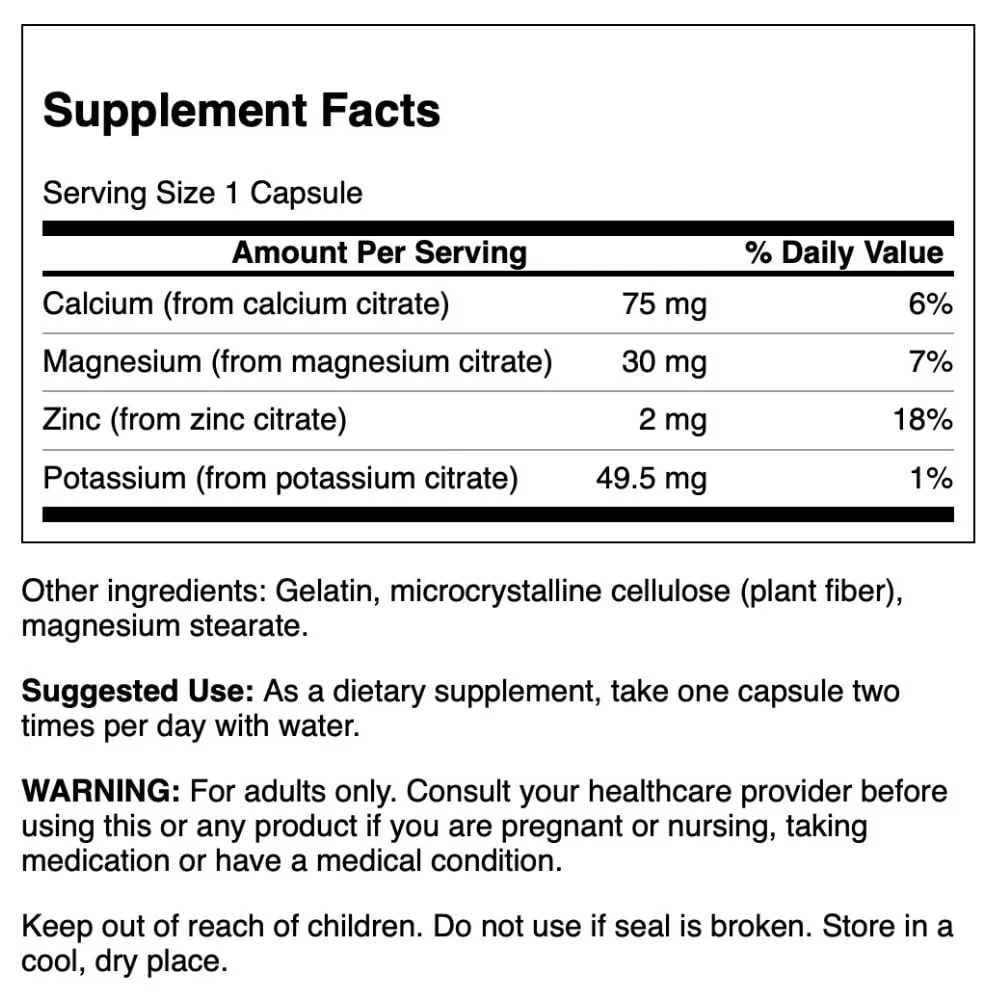 Swanson - Mineral Citrate Complex 60s - Image 3