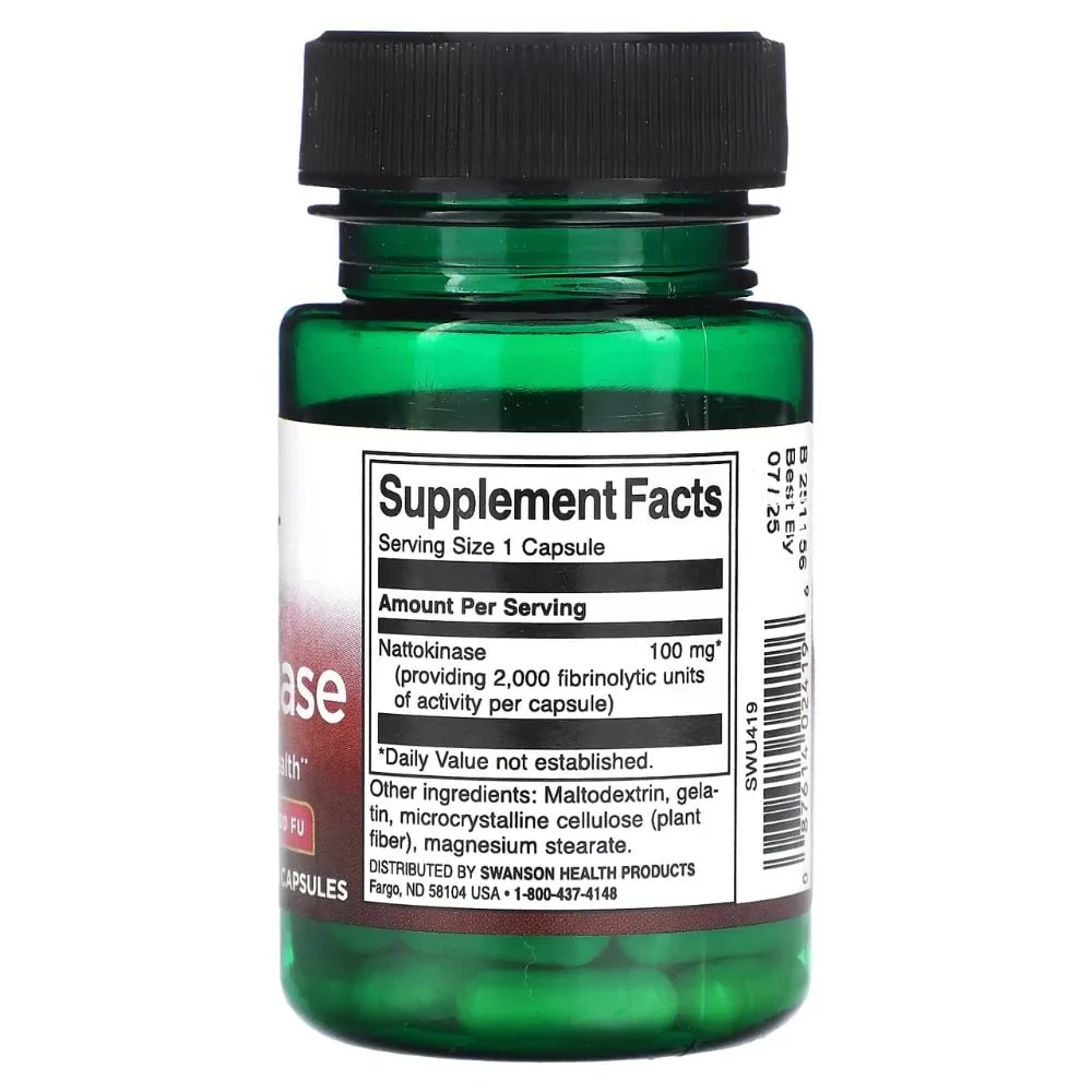 Swanson - Nattokinase 2,000 FU 100 mg 30s - Image 2