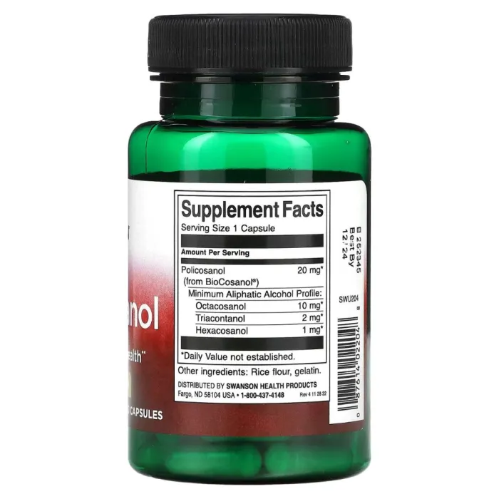 Swanson - Policosanol 20mg 60s - Image 2
