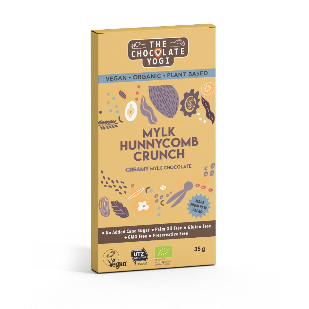 The Chocolate Yogi - Mylk Hunnycomb Crunch 35g - Image 2