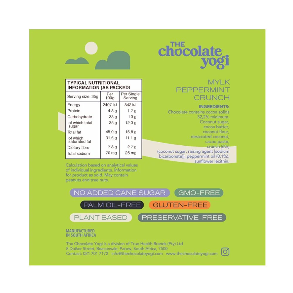 The Chocolate Yogi - Mylk Peppermint Crunch 35g - Image 3