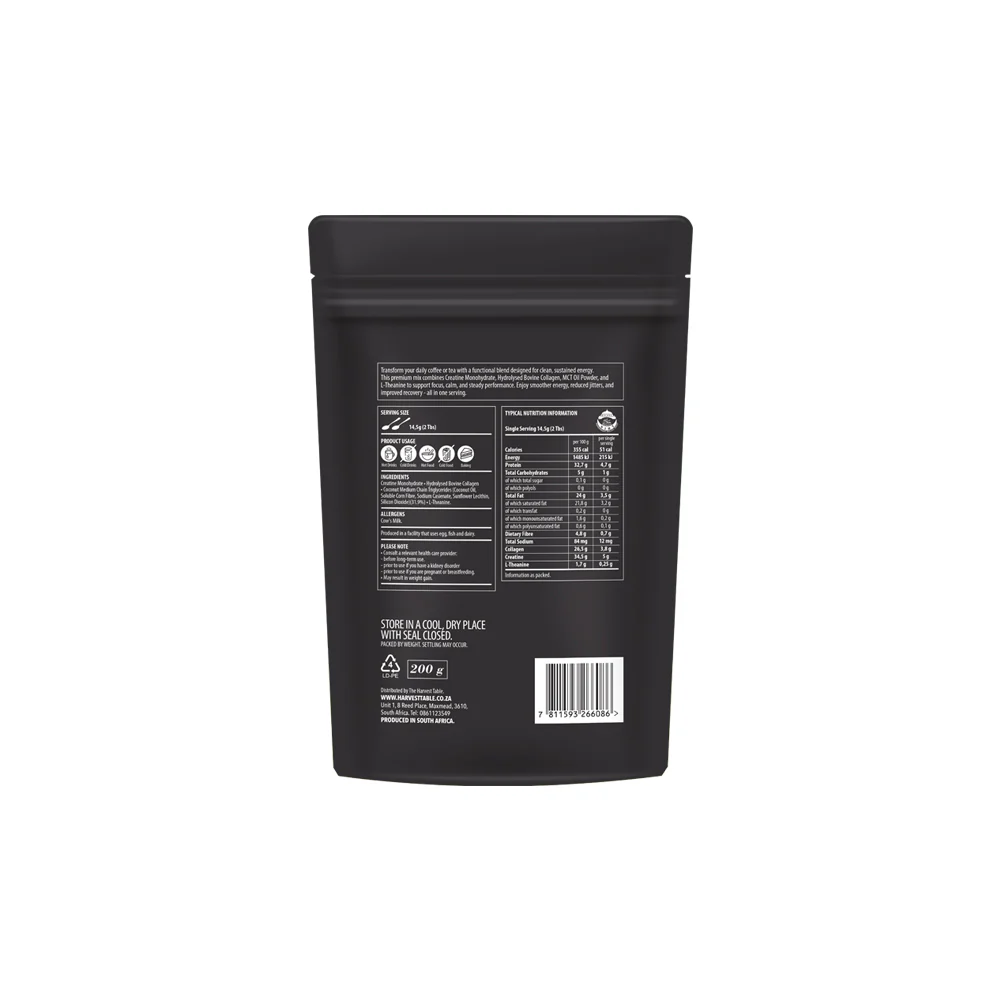 The Harvest Table - Neuro Fuel Collagen Creamer with MCT 200g - Image 2