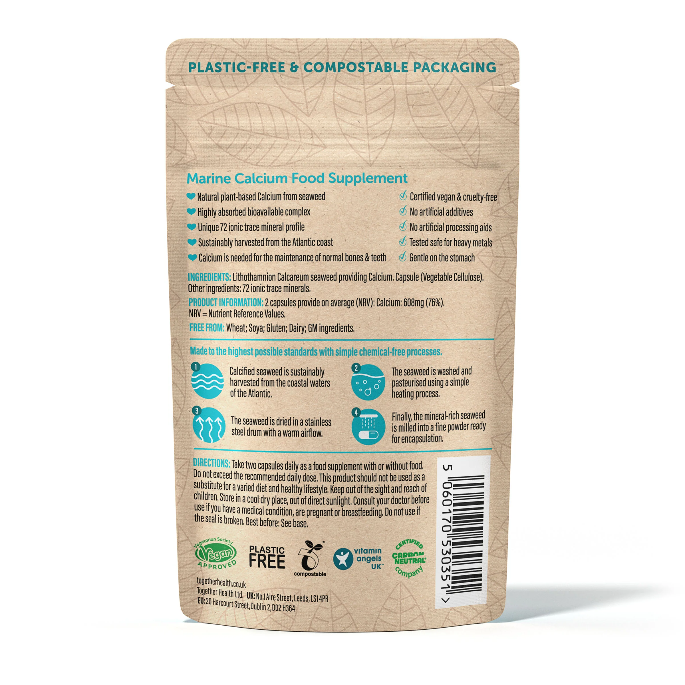 Together Health - Wholefood Marine Calcium 60s - Image 3