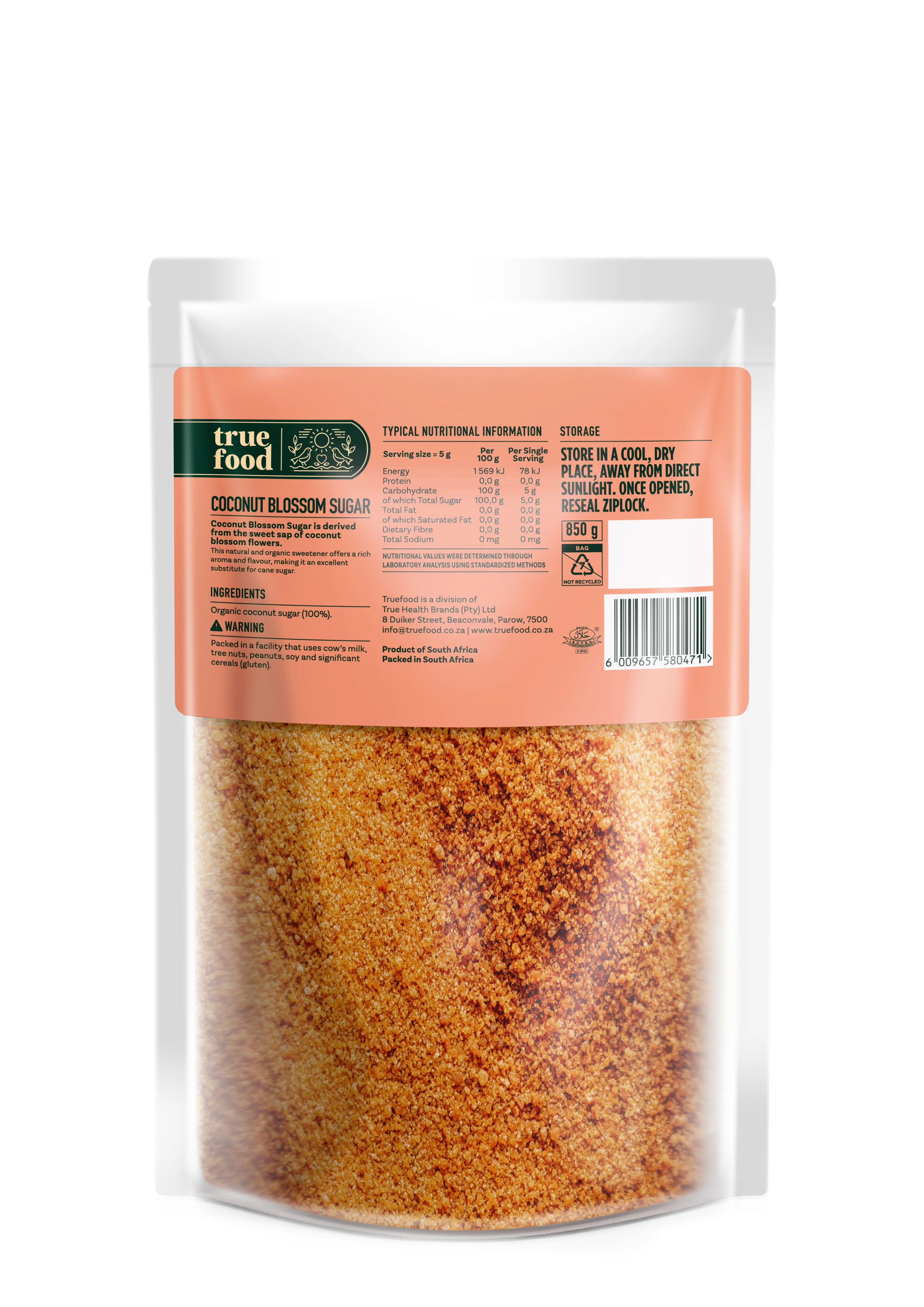 Truefood - Coconut Blossom Sugar 850g - Image 2