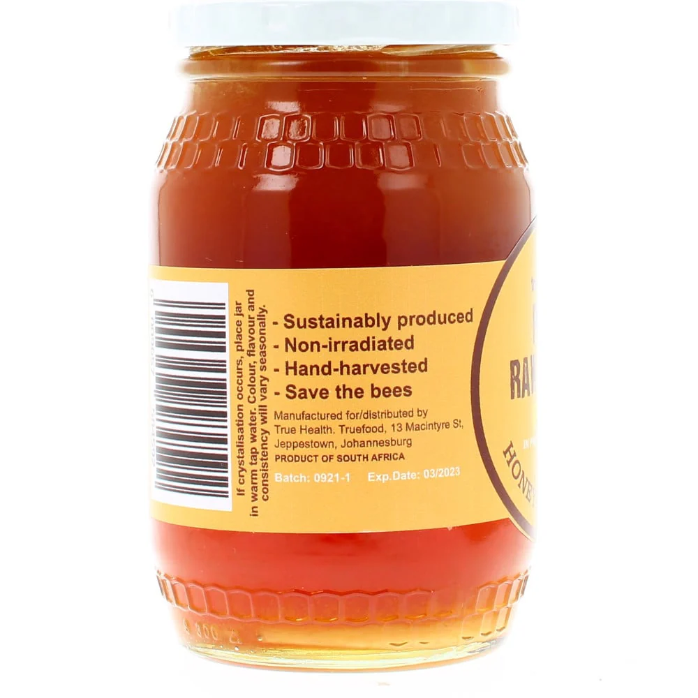 Truefood Raw Honey Fynbos 500g - Image 3
