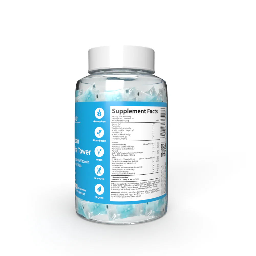Vita-Aid - PURNA Maiden Of The Tower Biotin 500mcg Blueberry 30s - Image 2