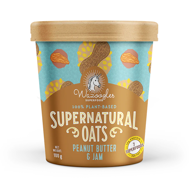 Wazoogles - Oat Pot Peanut Butter & Jam 100g