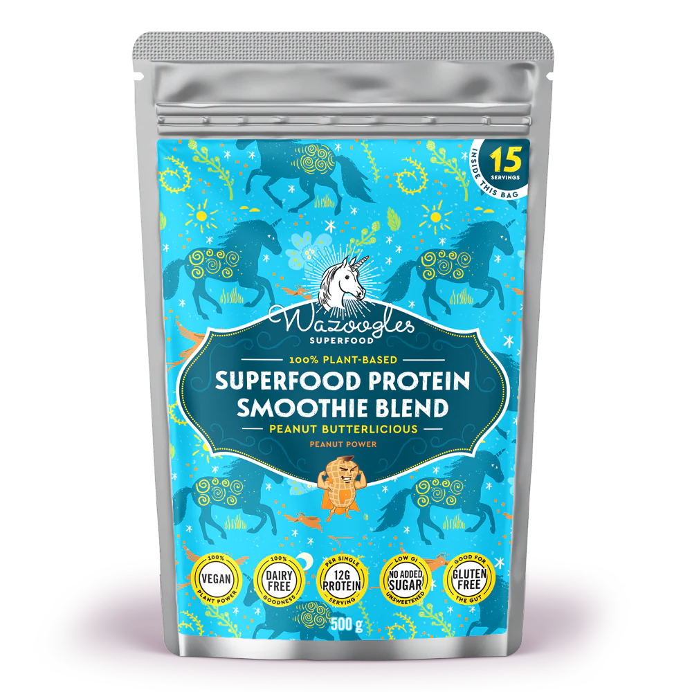 Wazoogles - Superfood Protein Blend Peanut Butterlicious 500g