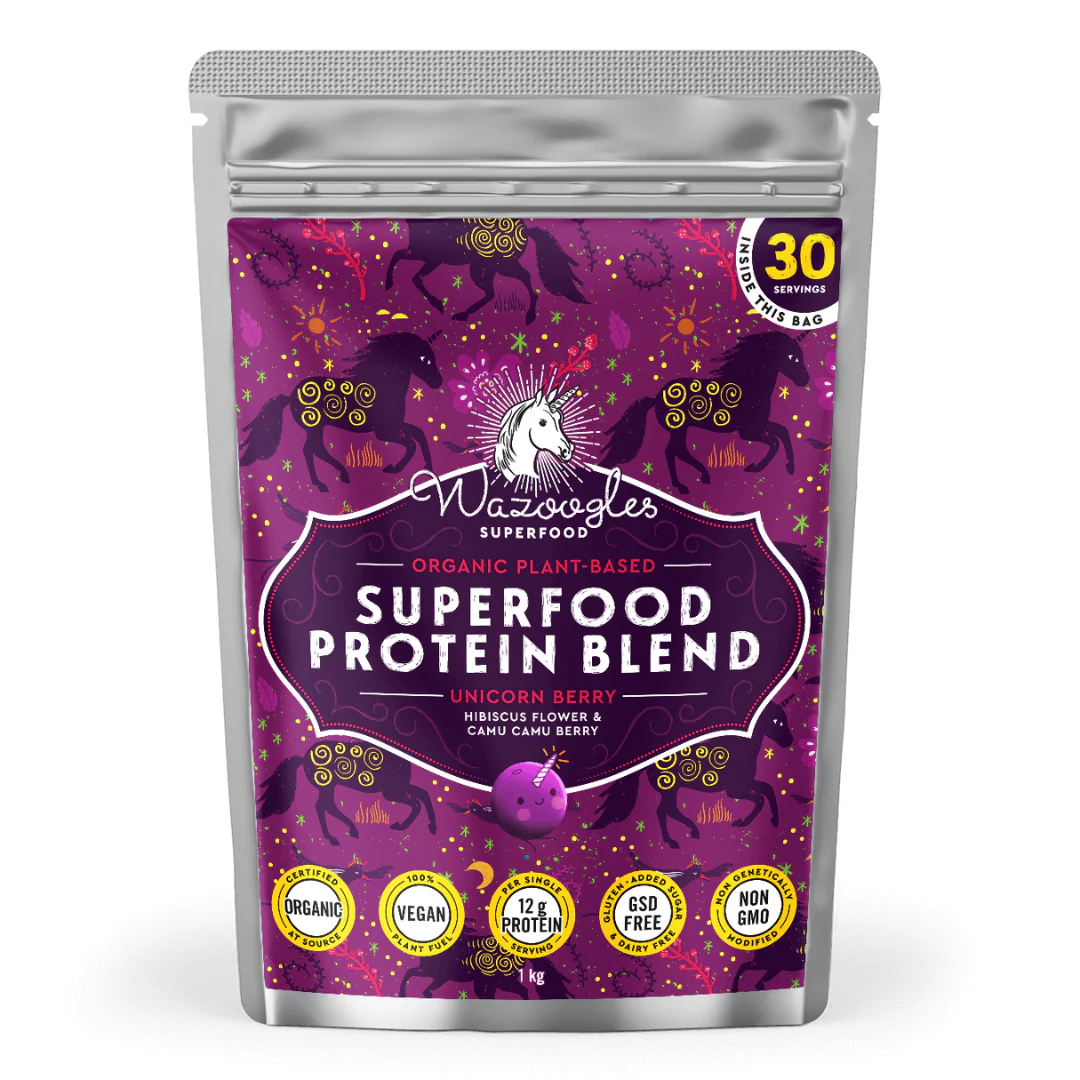 Wazoogles - Superfood Protein Blend Unicorn Berry 1kg