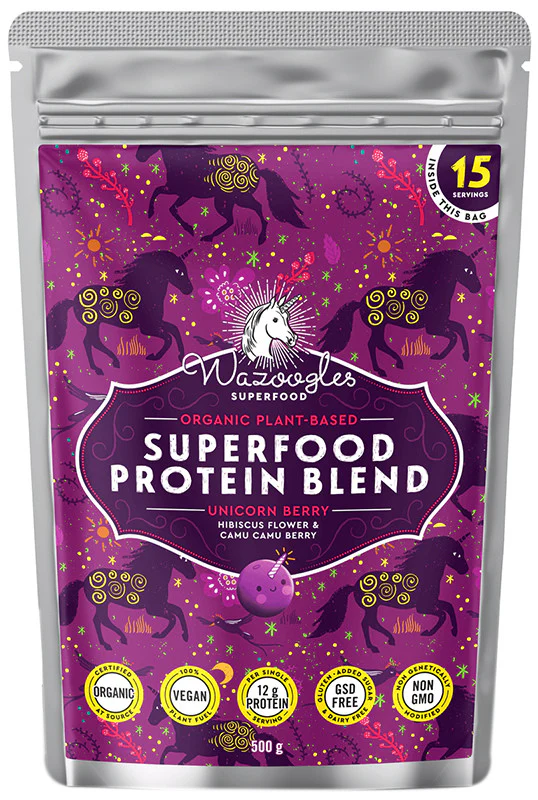 Wazoogles - Superfood Protein Blend Unicorn Berry 1kg - Image 3