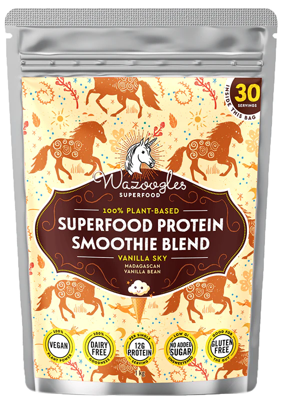 Wazoogles - Superfood Protein Blend Vanilla Sky 1kg - Image 2