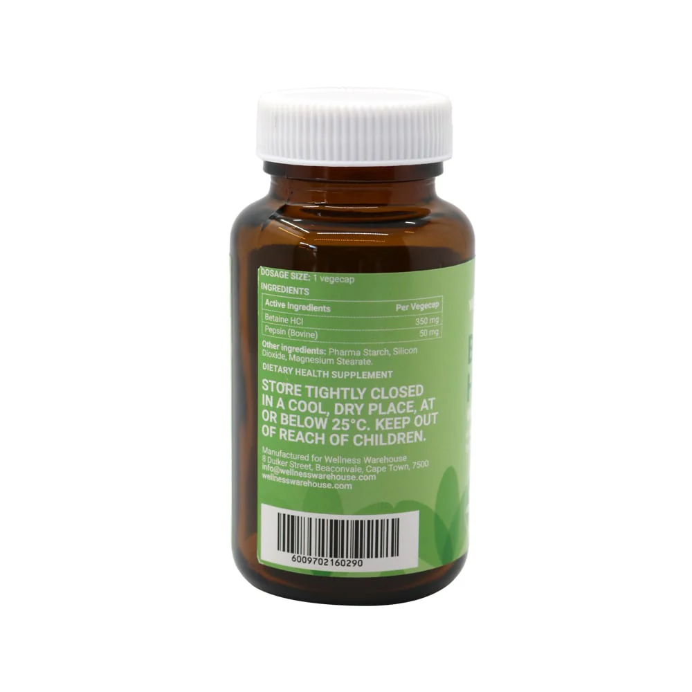 Wellness - Betaine HCl with Pepsin 350mg 90s - Image 3