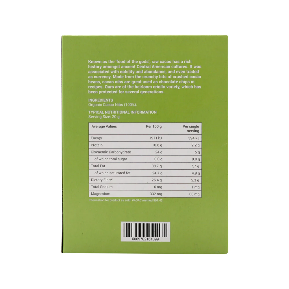 Wellness - Cacao Nibs Raw Organic 200g - Image 4