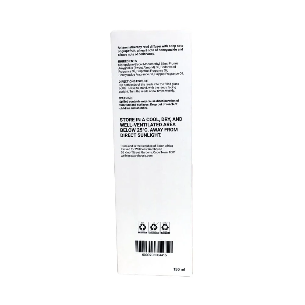 Wellness - Diffuser Honeysuckle Grapefruit & Cedarwood 150ml - Image 2