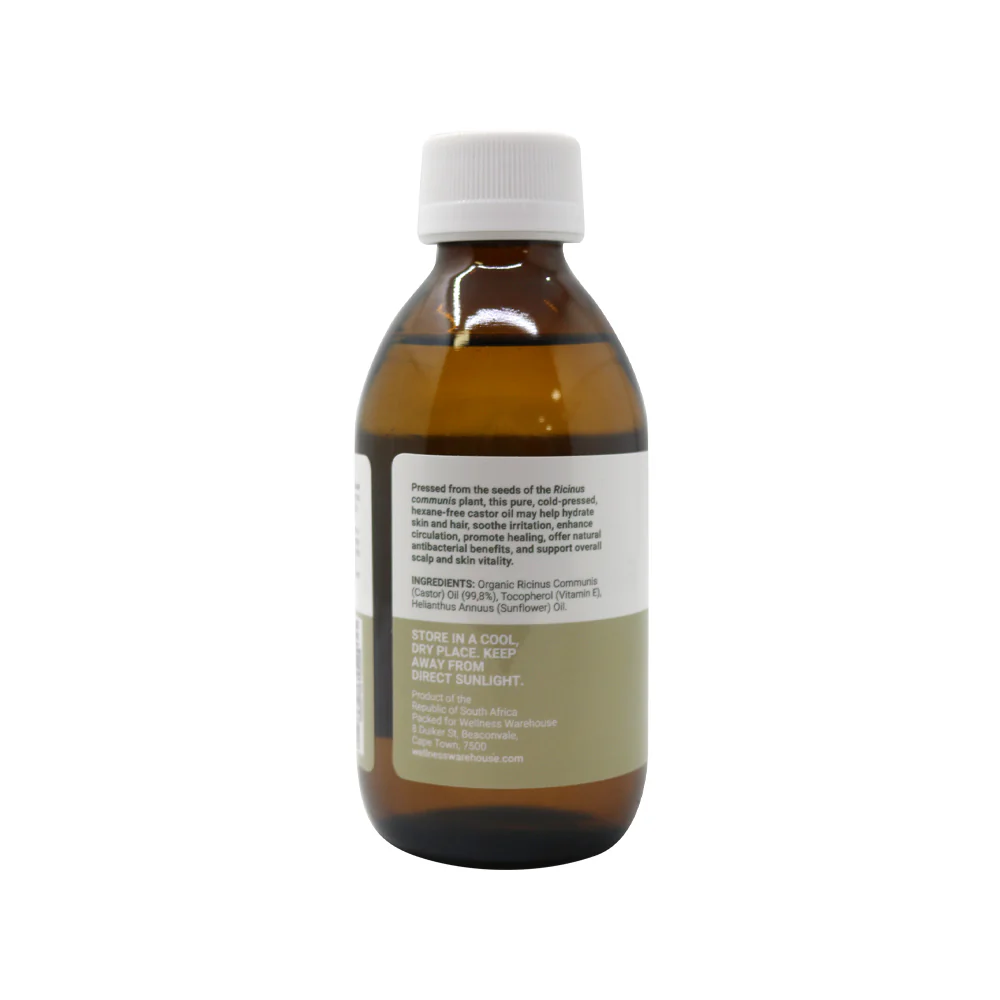 Wellness – Organic Castor Oil (Cold pressed, hexane free) 200ml - Image 3