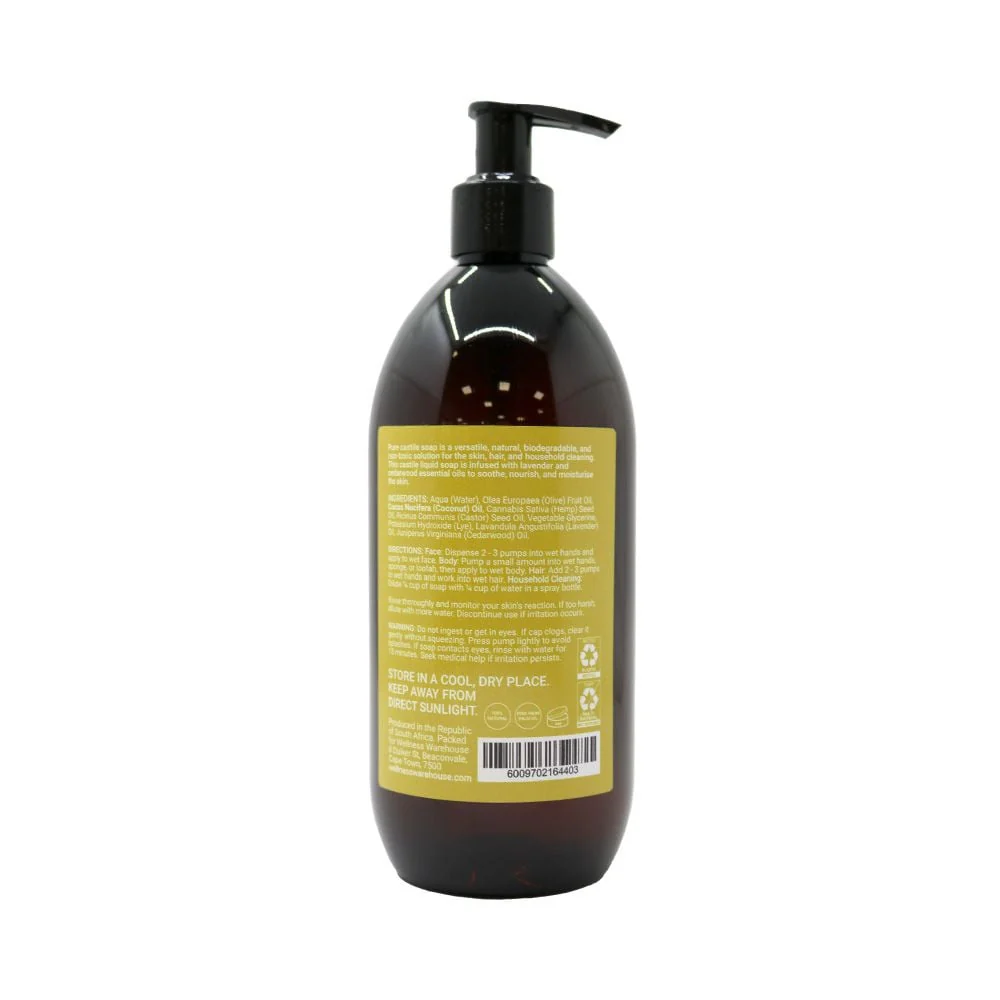 Wellness - Radiance Castile Liquid Soap Lavender & Cedarwood 500ml - Image 2