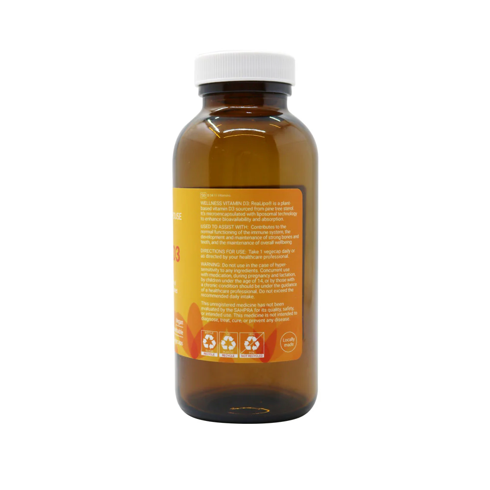 Wellness - Vitamin D3 1000iu Vegan 120s - Image 2