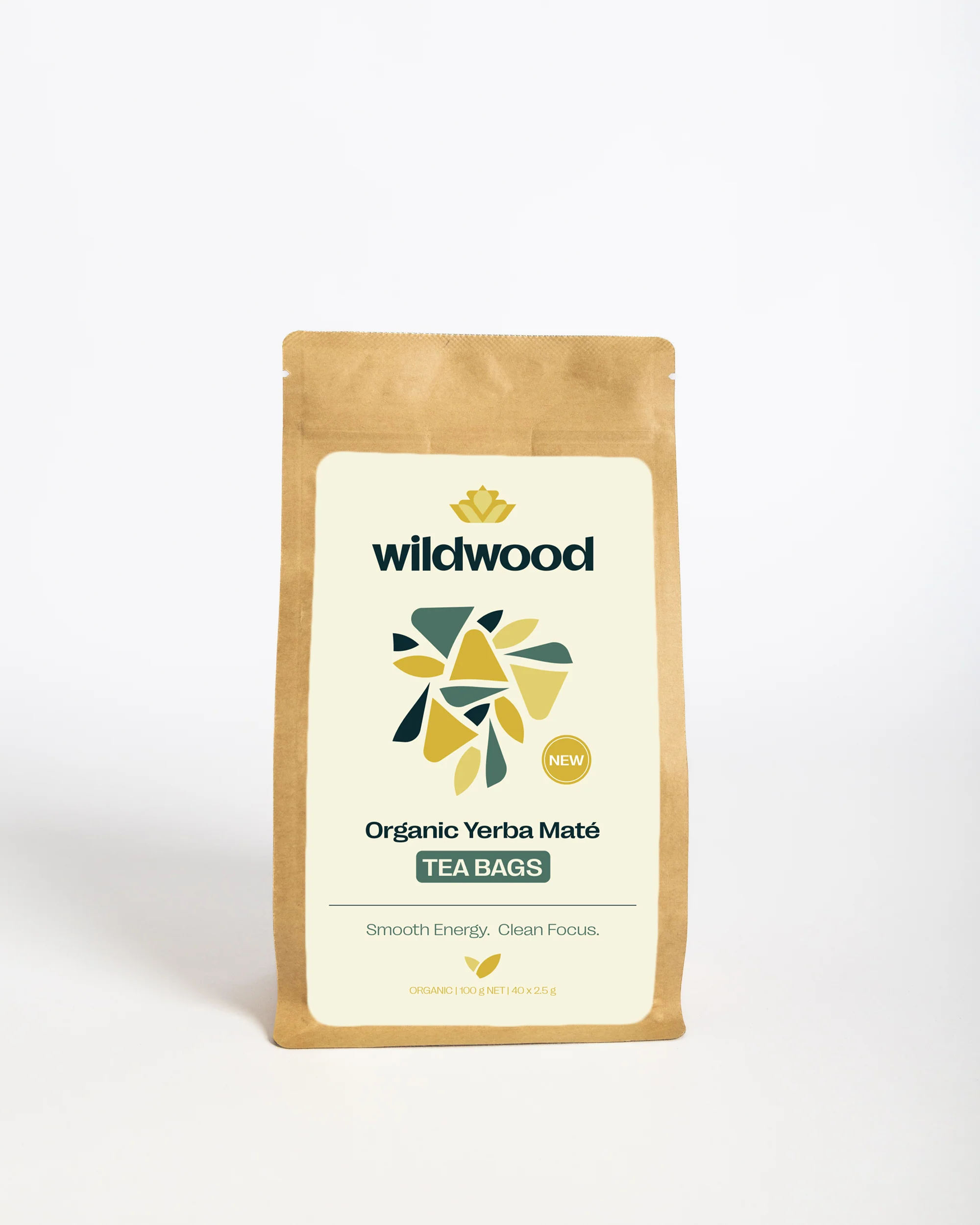 Wildwood Organic Yerba Mate Tea Bags 100g