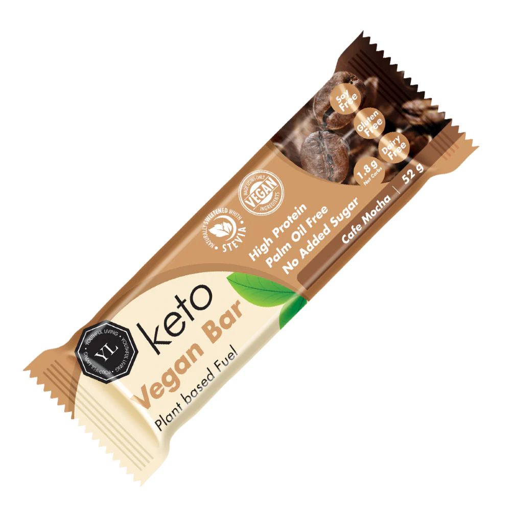 Youthful Living - Bar Vegan Keto Bar Cafe Mocha 52g